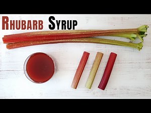 Boiled RHUBARB Syrup - detoxifying, tonic, digestive, helps the stomach, kidneys