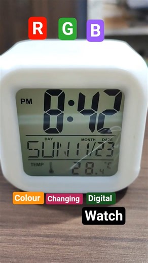 RGB Colour Changing Digital Watch 2025 #New
