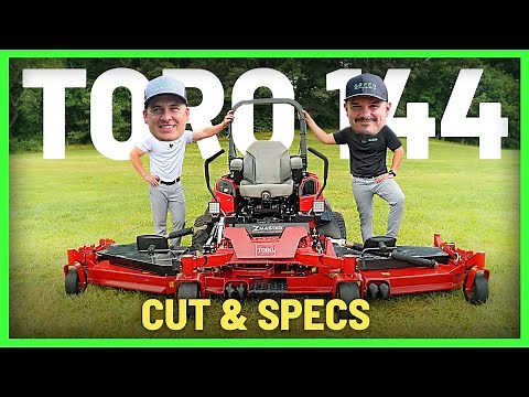Reviewing the ENORMOUS Toro 144" Z-Master 7500-D Series Zero-Turn Mower - Cut Review & Specs!