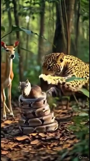 Leopard Watches… Nature’s Most Brutal Twist! 😳 Python vs Baby Deer