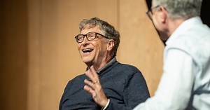 16K views · 815 reactions | We had the pleasure of hosting Bill Gates at Microsoft Research Faculty Summit 2019 for a conversation on the future of work with Eric Horvitz. They touched on the benefits of education, advancements in the workplace, and using technology for philanthropy. Watch now: https://aka.ms/AA5q11x | Microsoft Research | Facebook