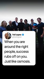 224K views · 2.8K reactions | If you’re out of shape get a mentor with a six pack. Next thing you know you’ll start to get in shape. If you’re broke find mentors who know how to make money. Next thing you know your bank account will start to go up. Who you hang out with matters... | Tai Lopez | Facebook