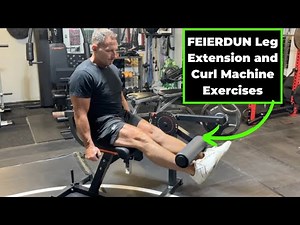 FEIERDUN Leg Extension and Curl Machine Exercises