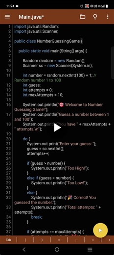 #java #internship #oasisinfobyte #aicte #numberguessinggame #programming #learningbydoing #secondproject | Harini M