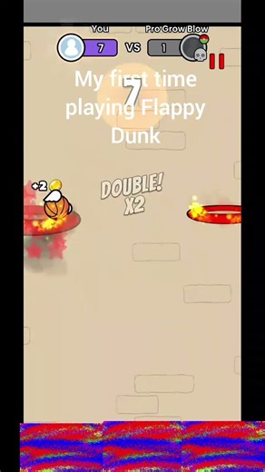 My first time playing Flappy Dunk