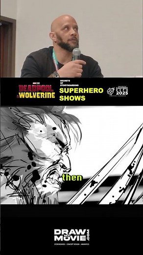 Master Storyboarder Shows Deadpool & Wolverine Trick 4 superhero #process #filmmaking #lightboxexpo