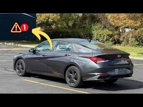 Hyundai Elantra: triangle with exclamation point warning light