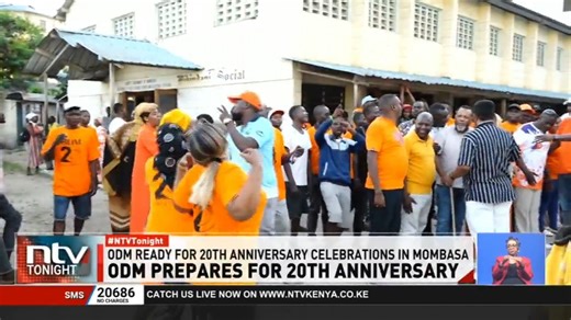 ODM Prepares For 20th Anniversary: Preparations for ODM At 20 celebrations are in top gear in Mombasa. The party leadership says the packed weekend will honour the late Raila Odinga as members deliberate on ODM’s positioning. #NTVTonight | NTV Kenya