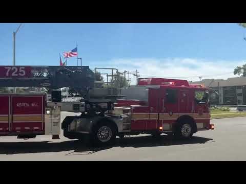 MCFRS Rescue Squad 742 Bravo, Truck 725, Ambulance 725 Bravo, Medic 725 Responding