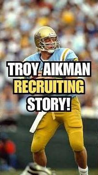 Troy Aikman TELLS A STORY of HOW he ENDED UP at UCLA! 🔥#shorts #nfl