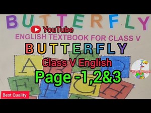 Class 5 English Butterfly page1-3 || English Text book For Class-V page- 1,2&3 || 10k views ||