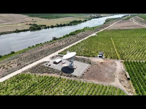 The Very Long Baseline Array Radio Telescope UAV Flyover