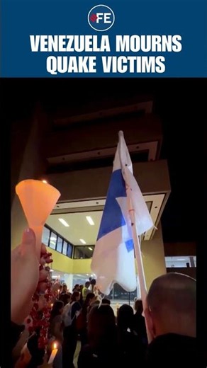 WATCH: Venezuelans Hold Emotional Vigil To Honor Earthquake Victims | World News | #shorts