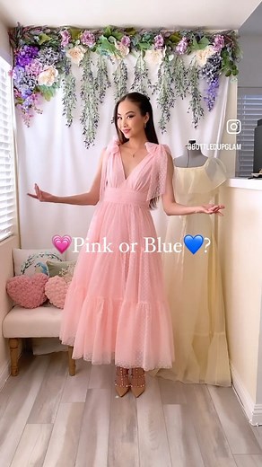 Are you team PINK 💗 or team BLUE 💙 ?! Jeanne Dress (jessakae.com) | JessaKae