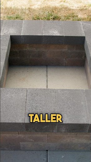 Simple DIY Square Outdoor Fire Pit with Chateau Blocks