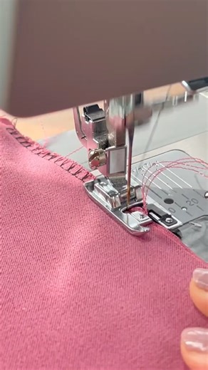 How to use the overcast foot to finish the raw edges of your fabric (saving you 💸 on a serger) #sew #sewing #sewingtiktok #sewingforyoupage | Love USA Quilters