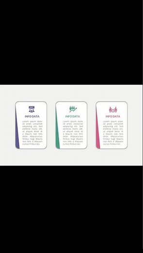 Modern Infographic Cards in PowerPoint | Minimal Design with Animation