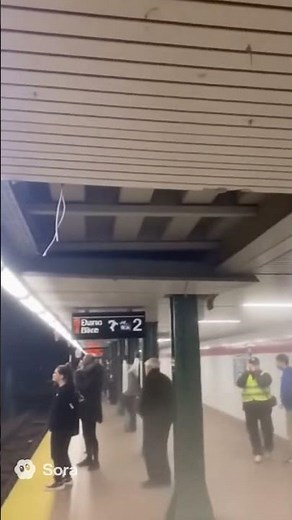 AI Simulation: Subway Roof Collapses Underground 🚇 #AIsimulation #CGI #AImade #Shorts