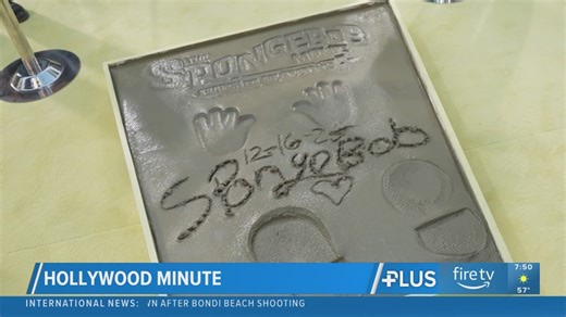 'SpongeBob SquarePants' honored at TCL Chinese Theater in Hollywood