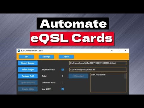 Create and send eQSLs using eQSL Creator by PA4R