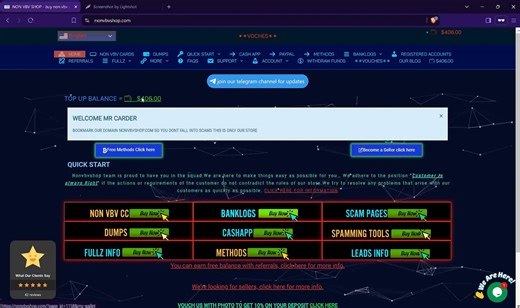 how to top up account balance - non vbv shop