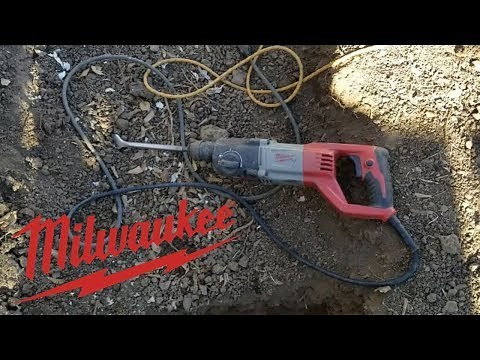Milwaukee Rotary Hammer Demo | Lucky 7 Landscapes (Makeover Part 8)