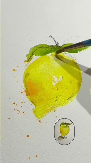 Paint a Lemon 🍋 | Easy Watercolor Tutorial