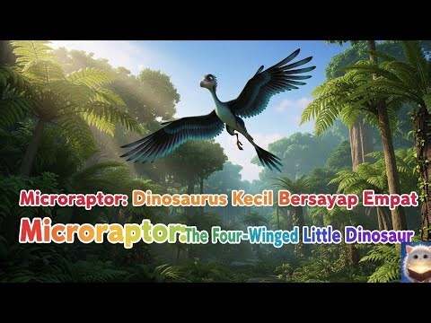 Microraptor: Dinosaurus Kecil Bersayap Empat | Microraptor: The Four-Winged Little Dinosaur