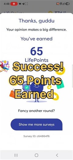 😱Survey Kaise Complete Kare? 🤔 |Live 65 Points Proof| #shorts #surveyapp #surveytips #lifepoints