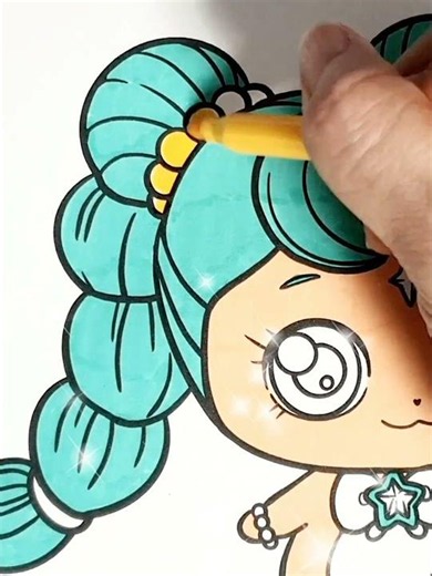 🔼Full버젼🔼 극장판 캐치 티니핑 사랑의 하츄핑 고래보석의 전설 방울핑 색칠하기✨️ catch teenieping bubbleping coloring #티니핑색칠놀이
