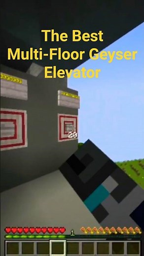 the BEST Multi-floor redstone geyser elevator