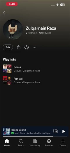 How to change profile name of spotify