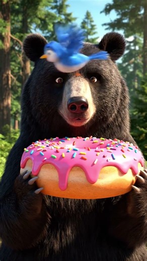 a talking bear 🐻‍❄️. #minitoon #cartoon #funforkids