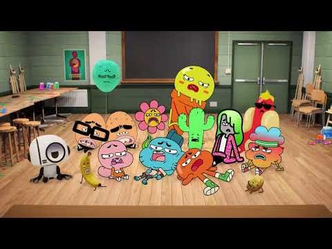 The Amazing World of Gumball - 32 Donkeys Playing on a Sled