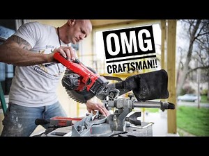 This Craftsman 7 1/4 miter saw is a BEAST! (You NEED one!)