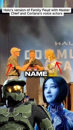 Halo's version of Family Feud with Master Chief and Cortana's voice actors