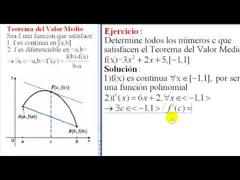 Teorema del Valor Medio ejercicio 1