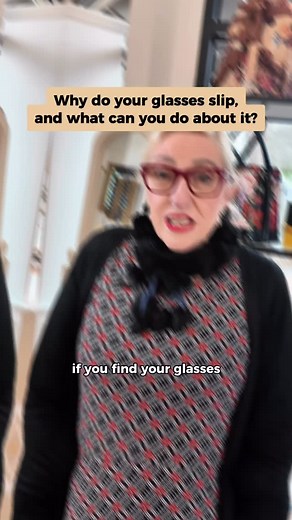 Why do your glasses slip, and what can you do about it? In this quick video, Mandy gives a quick overview of why it usually happens. Feel free to contact us or stop by our store in Highton, and we will help you adjust them perfectly. #eyegallery #geelongbusiness #hightongeelong | Eyegallery | Facebook