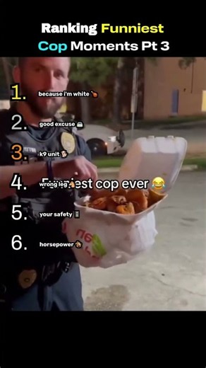Ranking The Funniest Cop Moments Pt 3 👮‍♂️ #funny #police #fail