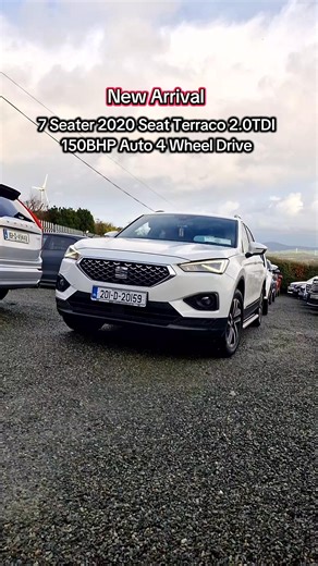 7 Seater ✅️ Automatic ✅️ 4 Wheel drive ✅️ 2020 Seat Tarraco 2.0TDI 150BHP Auto 4Drive 74,000km €27,950 Finance available on our website www.tkennycarsales.ie Trade in welcome €28,950 Call Sales 087 7924 634 or 087 2575554 | T Kenny Car Sales