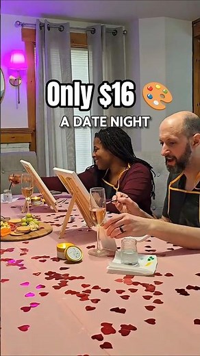 Date Night at Home for under $20 - Paint and Sip Tutorial 🎨