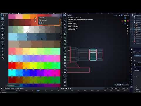 The Best method of Texturing Guns for Roblox, | Blender