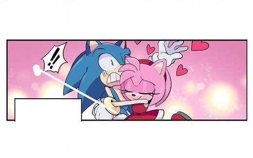 【索尼克同人漫配】（SonAmy / 青粉向）❤情人节特别篇❤漫画：Kohane01（内嵌字幕）