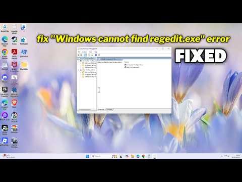 (FIXED) "Windows cannot find regedit.exe" error