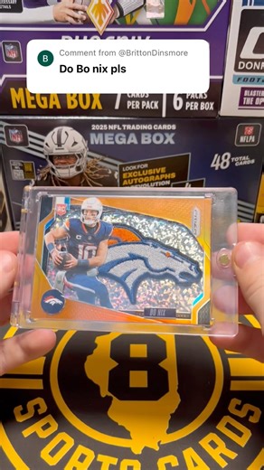 This 1/1 Bo Nix Custom Patch Card Turned Out Insane🔥😳#sportscards #nfl #customcards #panini