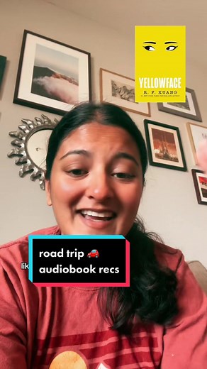 please give me your roadtrip audiobook faves for my cross country road trip needs!! #audiobooks #audiobooktok #yellowface #theappeal #janicehallett #rfkuang #roadtrip