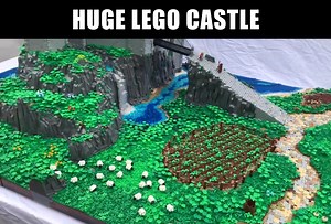 600K views · 25K reactions | Custom LEGO Storst Castle with Detailed Scenery Built by Mark of Falworth Creations | Beyond the Brick | Facebook