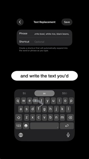 How to Create iPhone Keyboard Shortcuts #shorts