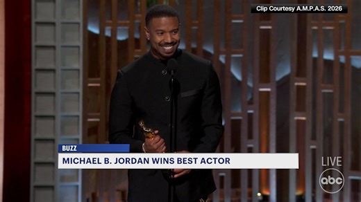 Newark's Michael B Jordan wins best actor for 'Sinners,' taking home his first Oscar in popular victory