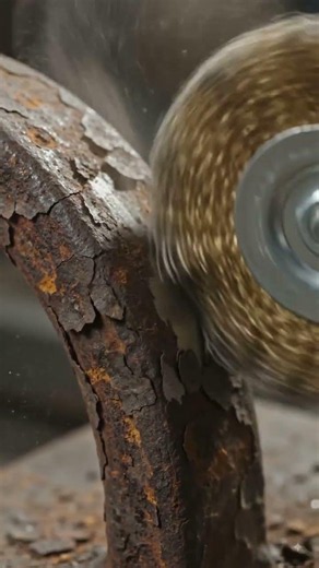 I Cleaned The Most Rusted Metal Ever 😱 #ASMR